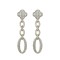 925 Silver 14ct Gold Plated CZ Set Stud Drop Earrings
