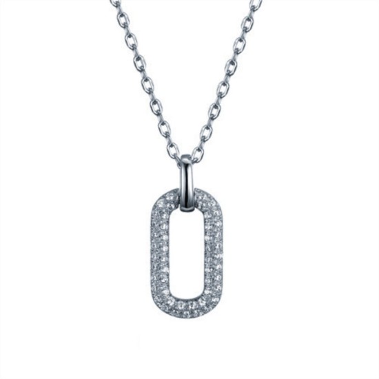 925 Silver Rhodium Plated CZ Set