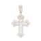 925 Silver Rhodium Plated CZ Set Cross