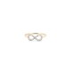 9ct Yellow 0.10ct Natural Diamond Infinity Ring