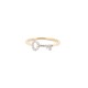 9ct Yellow 0.07ct Natural Diamond Key Ring