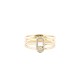 9ct Yellow 0.08ct Moving Natural Diamond Ring