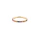 9ct Yellow 0.68ct Rainbow Saph 3/4 ET Ring