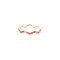 9ct Yellow 0.27ct Rainbow Saph Zigzag ET Ring