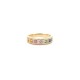 9ct Yellow 0.25ct Dia, 0.62ct Rainbow Saph Ring
