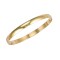 9ct Yellow Gold 6mm D-Profile Slave Bangle