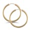 9ct yellow gold plain polished Hoop Earrings