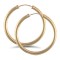 9ct yellow gold plain polished Hoop Earrings