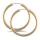 9ct yellow gold plain polished Hoop Earrings
