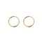 9ct yellow gold plain polished Hoop Earrings