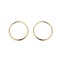 9ct yellow gold plain polished Hoop Earrings