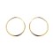 9ct yellow gold plain polished Hoop Earrings