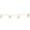 9ct Yellow 0.23ct Rainbow Saph 'LOVE' Bracelet