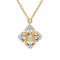 9ct Yellow Gold 0.12ct Diamond Pendant - 16+2" Chain