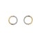 9ct Yellow Gold 0.08ct Diamond Circle Earrings