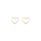 9ct Yellow Gold 0.06ct Diamond Heart Earrings