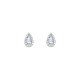9ct White Gold 0.21ct Diamond Earrings