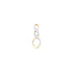 9ct Yellow Gold 0.10ct Diamond Drop Earrings