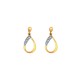 9ct Yellow Gold 0.04ct Diamond Drop Earrings