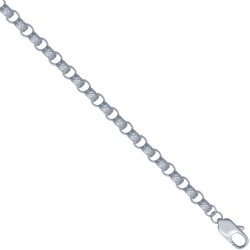 925 Silver Engraved Belcher Bracelet