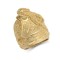 925 Silver Gold Plated Saddle Ring