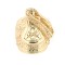 925 Silver Gold Plated Saddle Ring