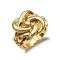 925 Silver Gold Plated Knot Ring