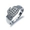 925 Silver CZ Set Boxing Glove Ring