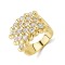 925 Silver Gold Plated Keeper Ring