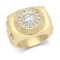 925 Silver Gold Plated Watch Bracelet Ring