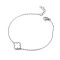 925 Silver Rhodium Plated CZ Set Clover Bracelet