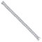 925 Silver CZ Set Cuban Bracelet