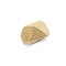 925 Silver Gold Plated Pyramid Ring 15.3mm