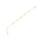 9ct Yellow Gold Cable Link Clover Bracelet 6.5+1 inch length