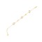 9ct Yellow Gold Cable Link Clover Bracelet 6.5+1 inch length