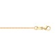 9ct Yellow Gold Rolo 1.1mm Chain 16-18 Inch Extender