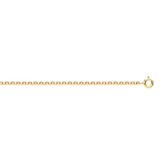 9ct Yellow Gold Belcher 1.95mm Chain 16-18 Inch Extender