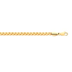 9ct Yellow Gold Hollow Triple Spiga 3.3mm Bracelet