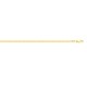 9ct Yellow Gold Hollow Marine 3.4mm Bracelet