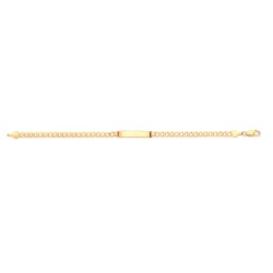 9ct Yellow Gold Curb ID Bracelet