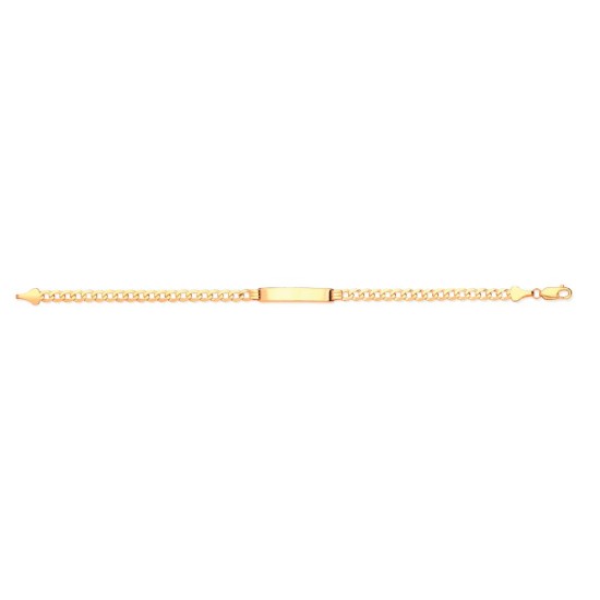 9ct Yellow Gold Curb ID Bracelet