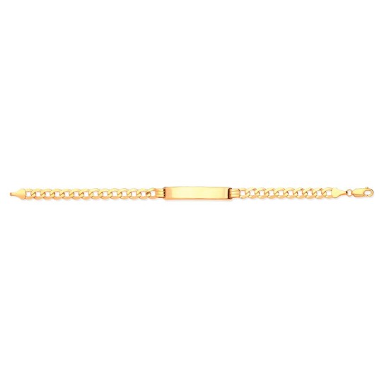 9ct Yellow Gold Curb ID Bracelet
