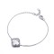 925 Silver Rhodium Single Clover Bracelet MOP White Colour