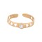 9ct Yellow CZ set & hearts toe ring