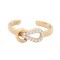 9ct Yellow CZ set toe ring
