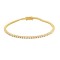 9ct Yellow Gold 2.00ct Claw Set Natural Diamond Line Bracelet