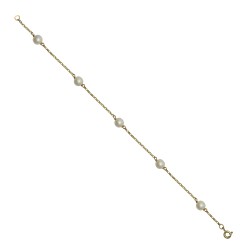 9ct Yellow Gold 6mm Akoya Cultured Pearls by the Inch 9ct Yellow Gold 6mm Akoya Cultured Pearls by the Inch