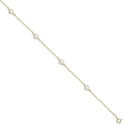 9ct Yellow Gold 6mm Akoya Cultured Pearls by the Inch 9ct Yellow Gold 6mm Akoya Cultured Pearls by the Inch