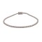 9ct White Gold 1.00ct Claw Set LAB Grown Diamond Line Bracelet