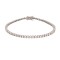 9ct White Gold 3.00ct Claw Set LAB Grown Diamond Line Bracelet